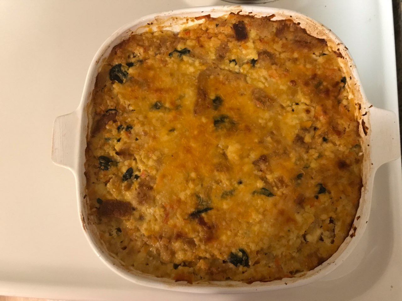 Tofu Sweet Chili Breakfast Casserole Directions, calories, nutrition