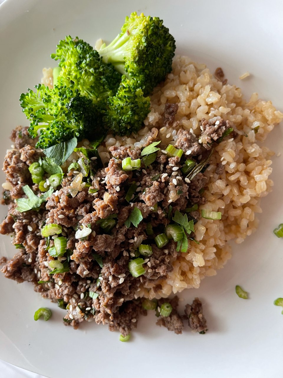 Asian Style Beef with Brown Rice Directions, calories, nutrition