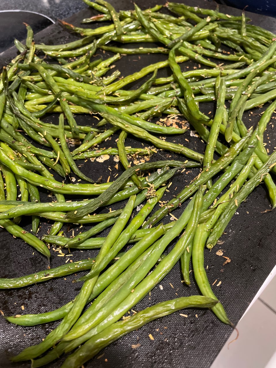 Roasted green beans Directions, calories, nutrition & more Fooducate