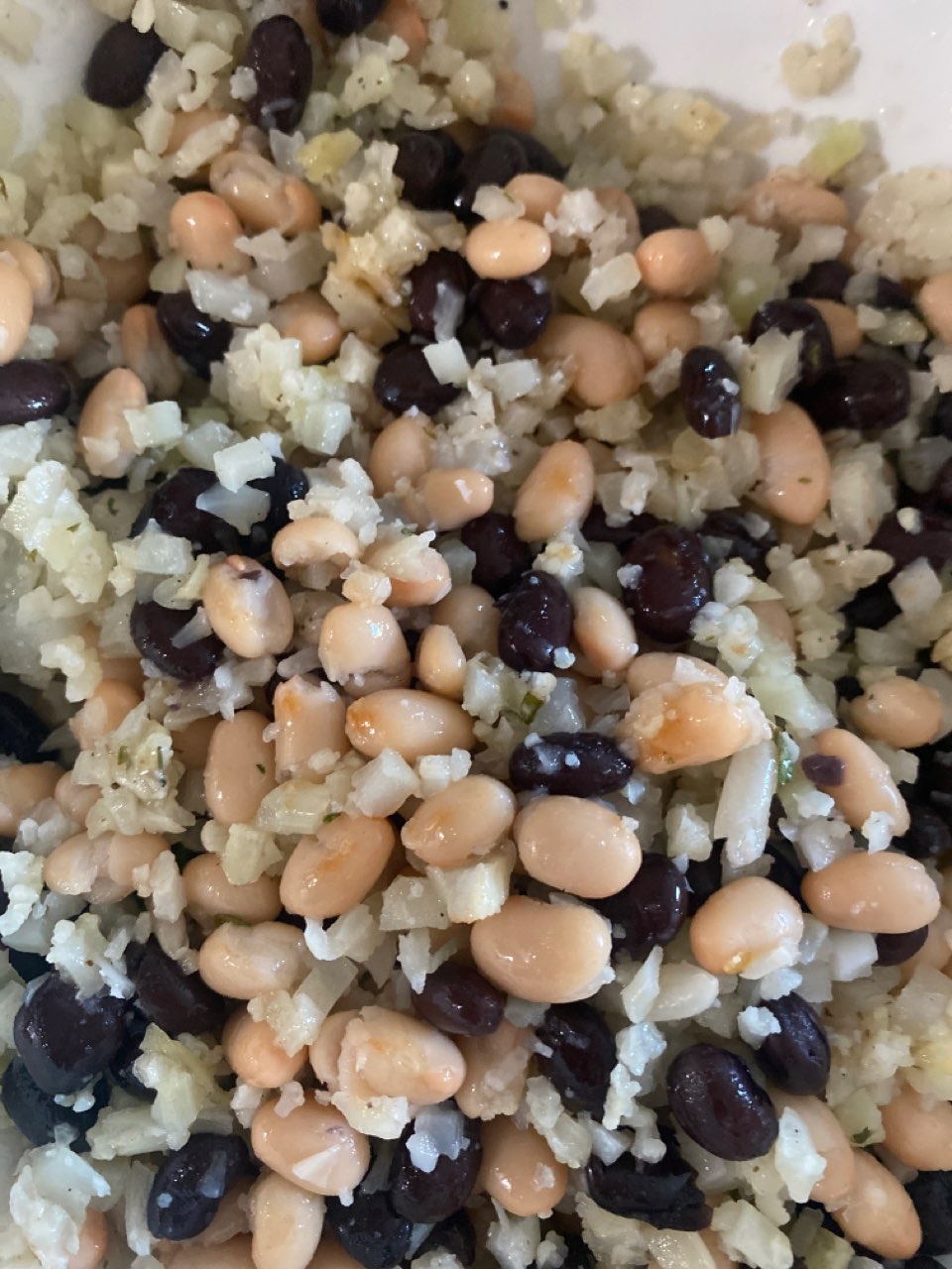 beans & cauliflower rice Directions, calories, nutrition & more
