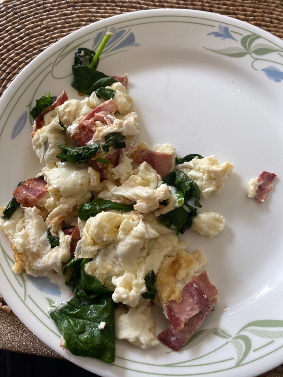 egg white, spinach, bacon Directions, calories, nutrition & more Fooducate