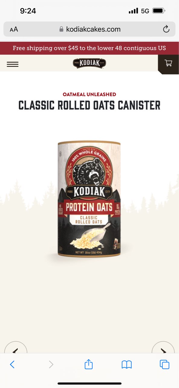Kodiak oats with pecans Directions, calories, nutrition & more Fooducate