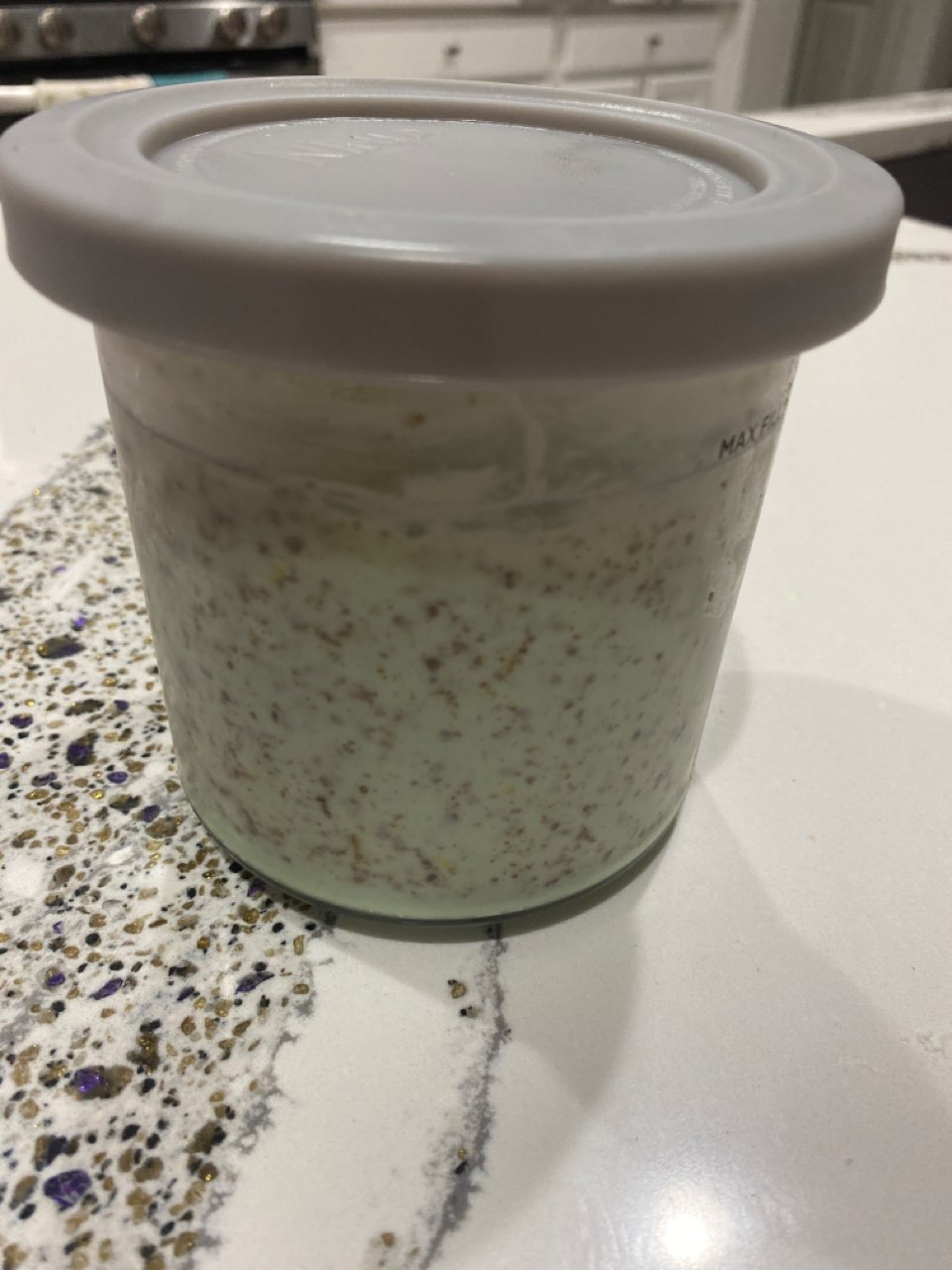 ninja creami pistachio ice cream with flaxseed Directions, calories