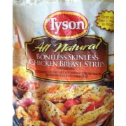 Boneless skinless chicken breast strips tyson