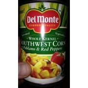 Del Monte Southwest Corn With Poblano & Red Peppers: Calories