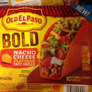 nacho cheese flavored taco shells