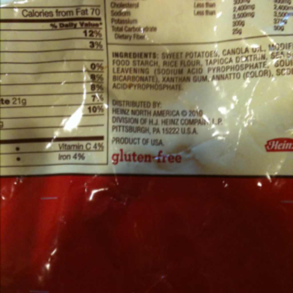 Ore Ida Sweet Potato Fries Calories, Nutrition Analysis & More Fooducate