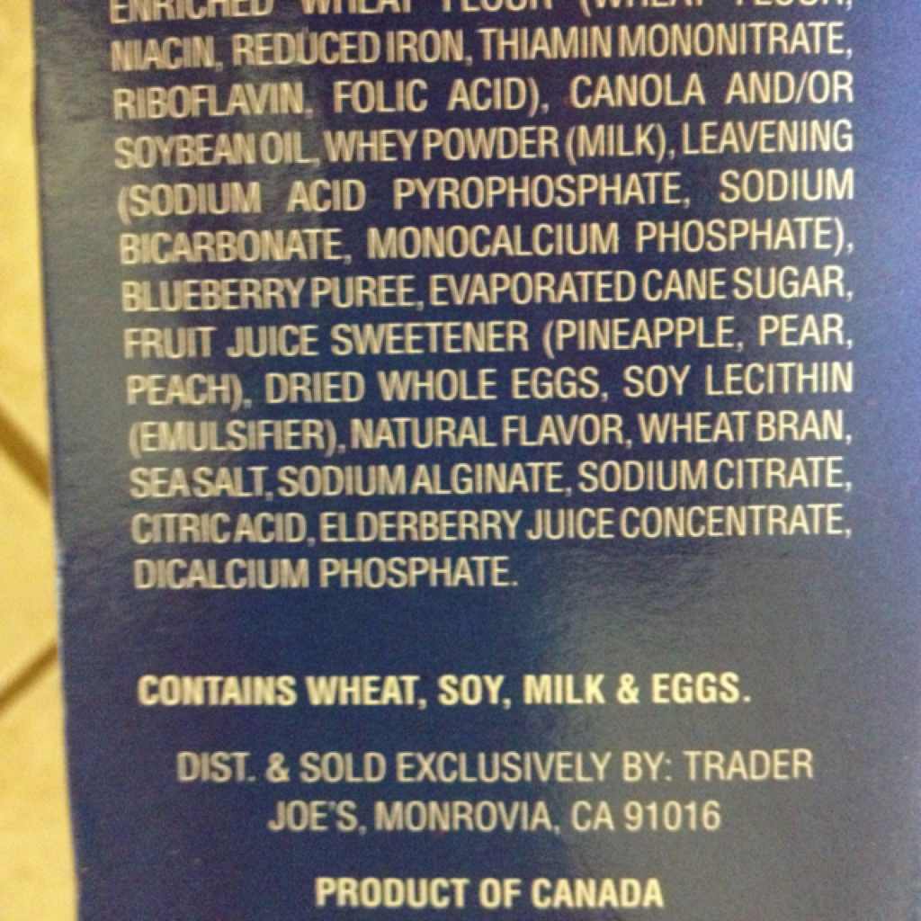 Trader Joe's Blueberry Waffles Calories, Nutrition Analysis & More