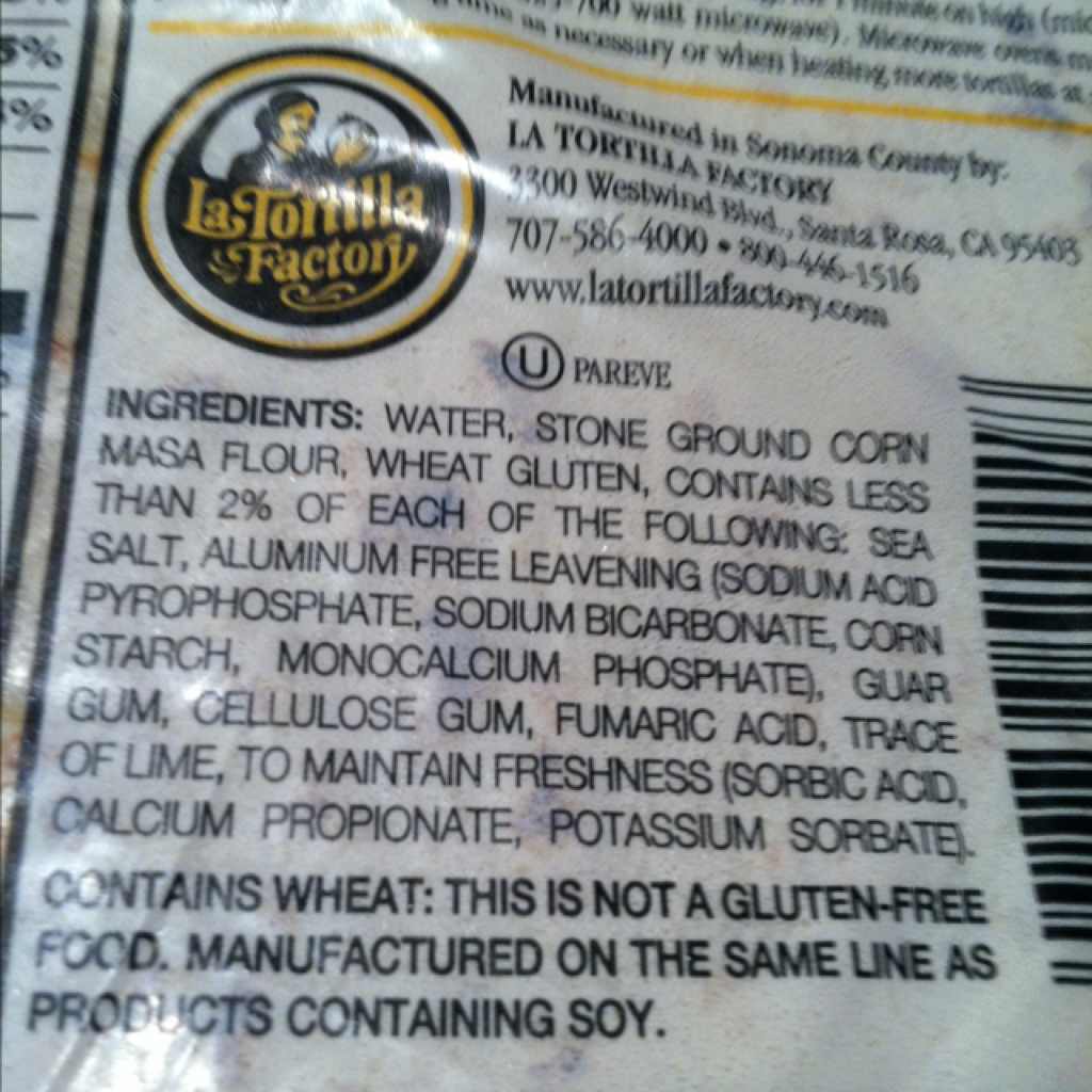 La Tortilla Factory Tortillas, Handmade Style Calories, Nutrition