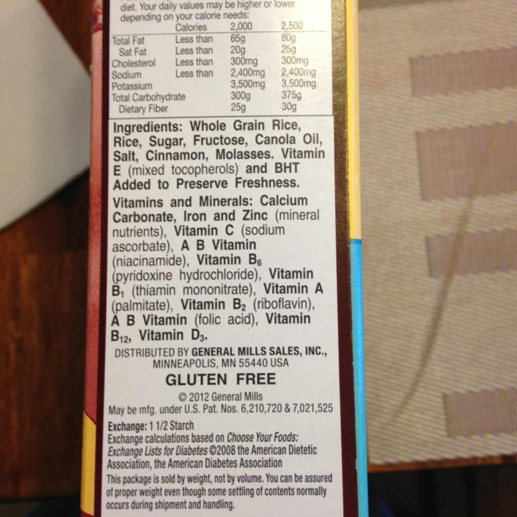 General Mills Cinnamon Chex Calories, Nutrition Analysis & More