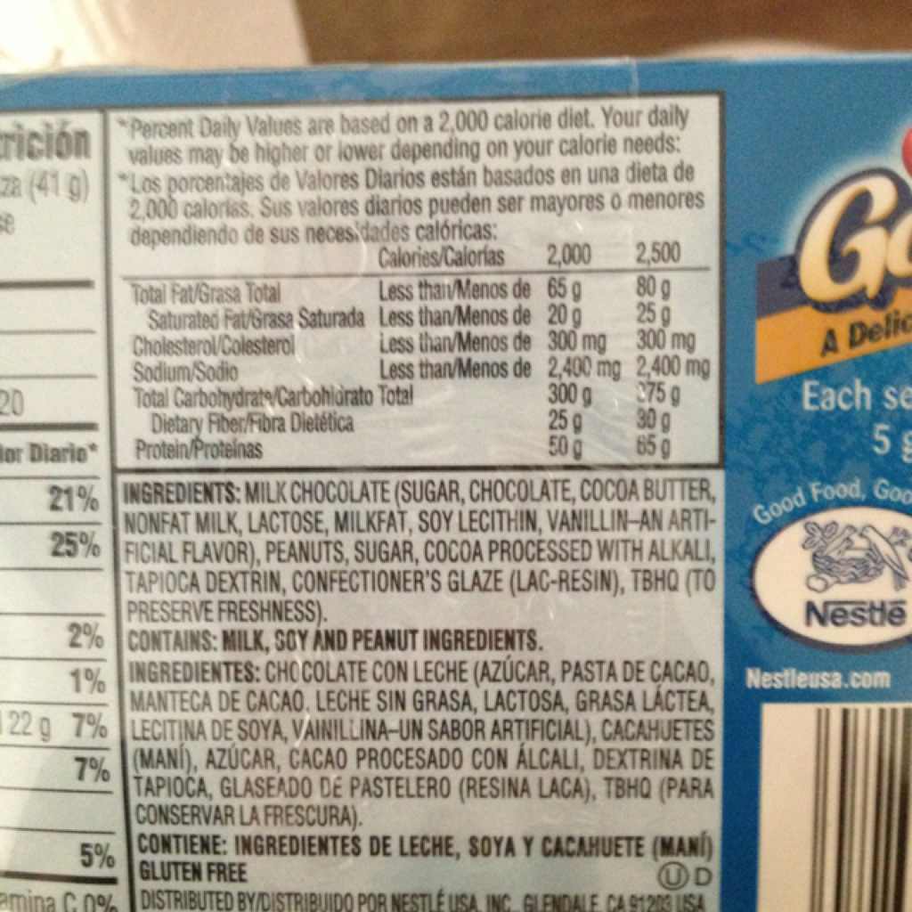 Goobers Peanuts, Chocolate Covered Calories, Nutrition Analysis & More