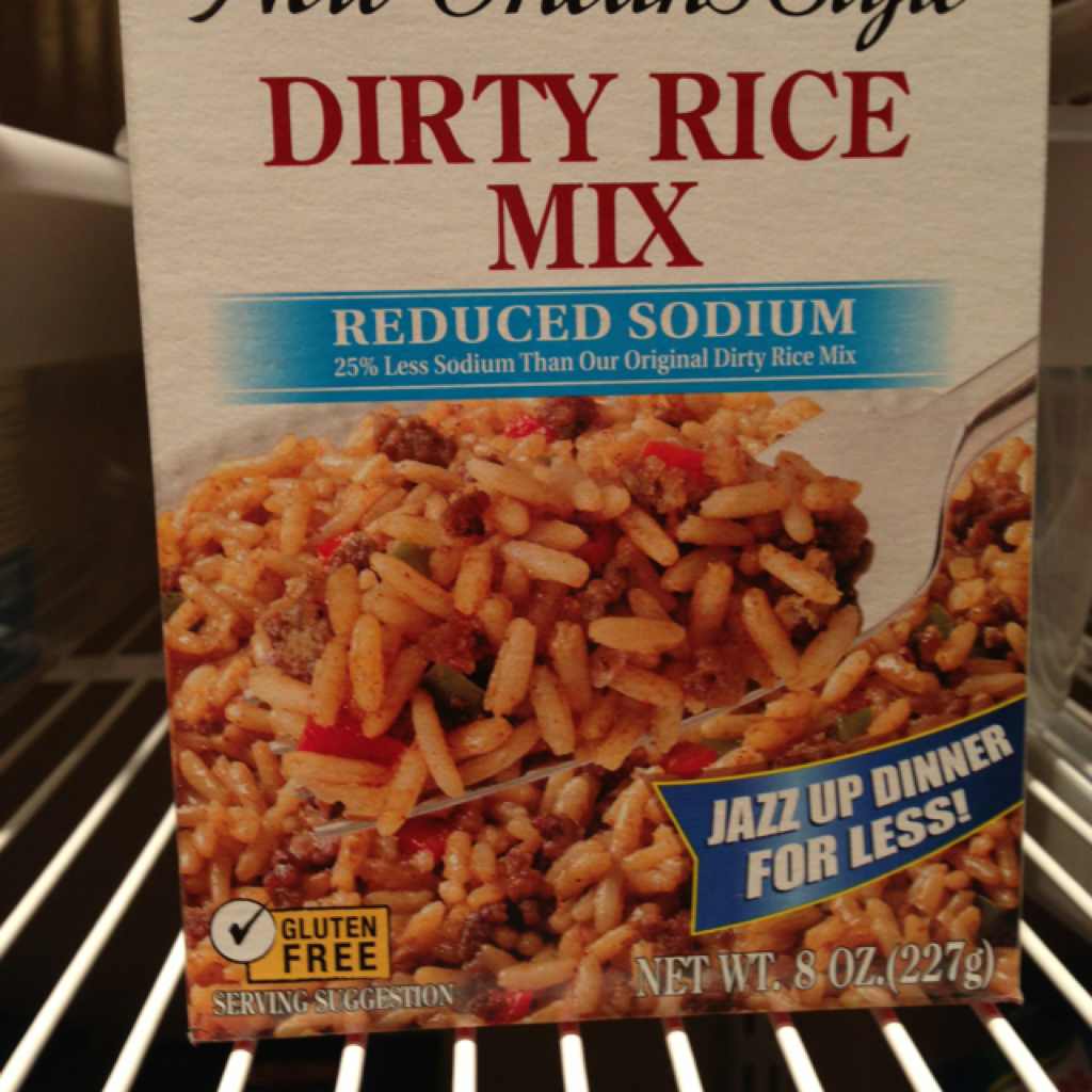 Zatarain's Dirty Rice Mix, Reduced Sodium Calories, Nutrition Analysis