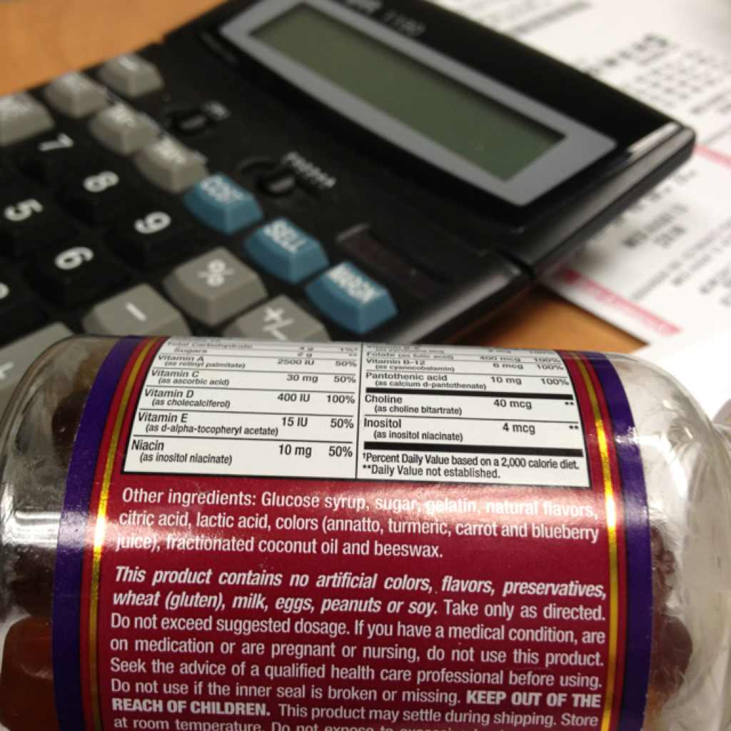 Trader Joe's Gummy Multivitamin Dietary Supplement Calories, Nutrition