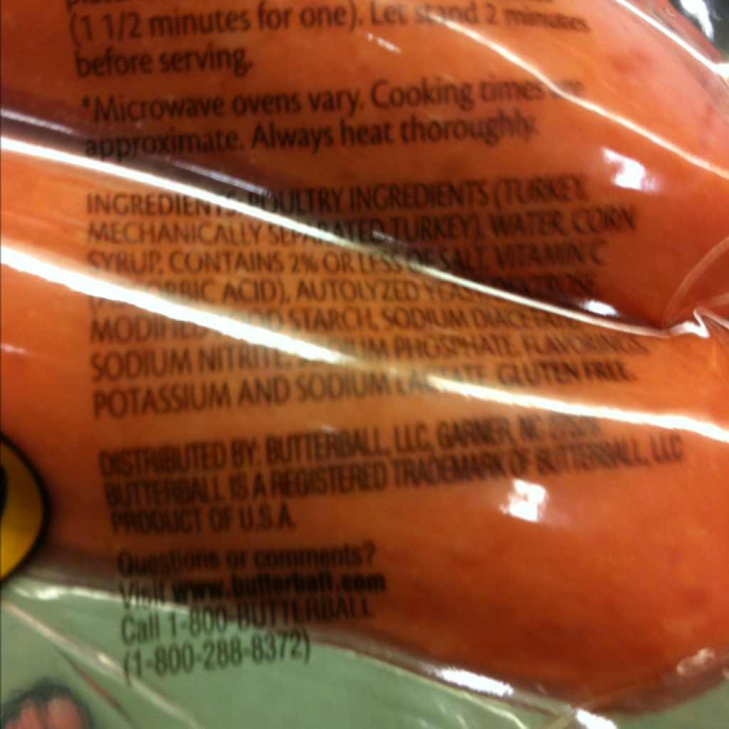 Butterball Sausage, Smoked, Turkey Calories, Nutrition Analysis & More