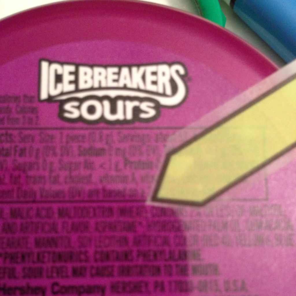 Ice Breakers Sours, SugarFree Calories, Nutrition Analysis & More