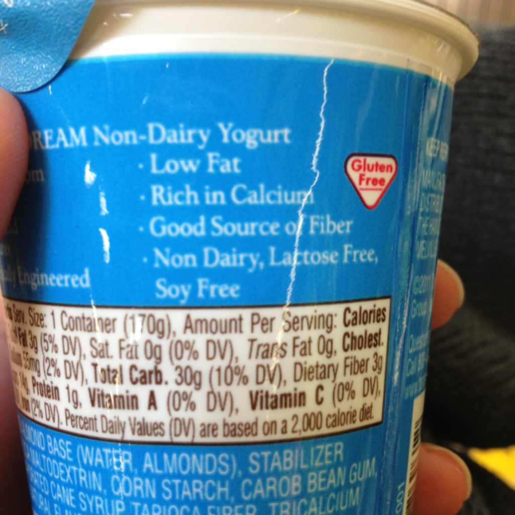 Almond Dream Almond NonDairy Yogurt, Nonfat, Plain Calories
