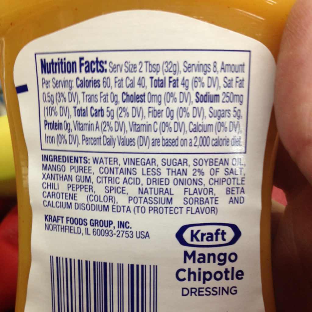Kraft Vinaigrette, Mango Chipotle Calories, Nutrition Analysis & More