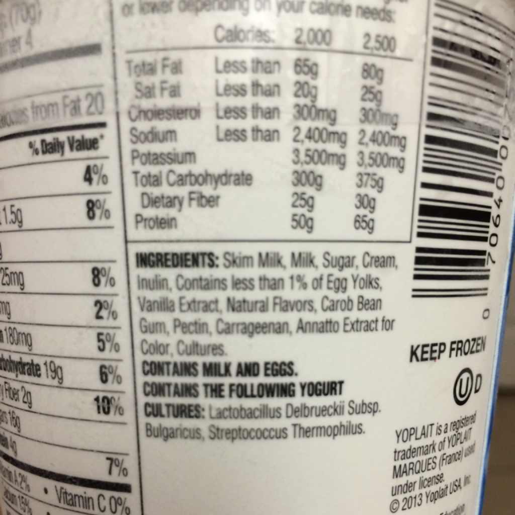 Yoplait Yogurt, LowFat, Vanilla Calories, Nutrition Analysis & More