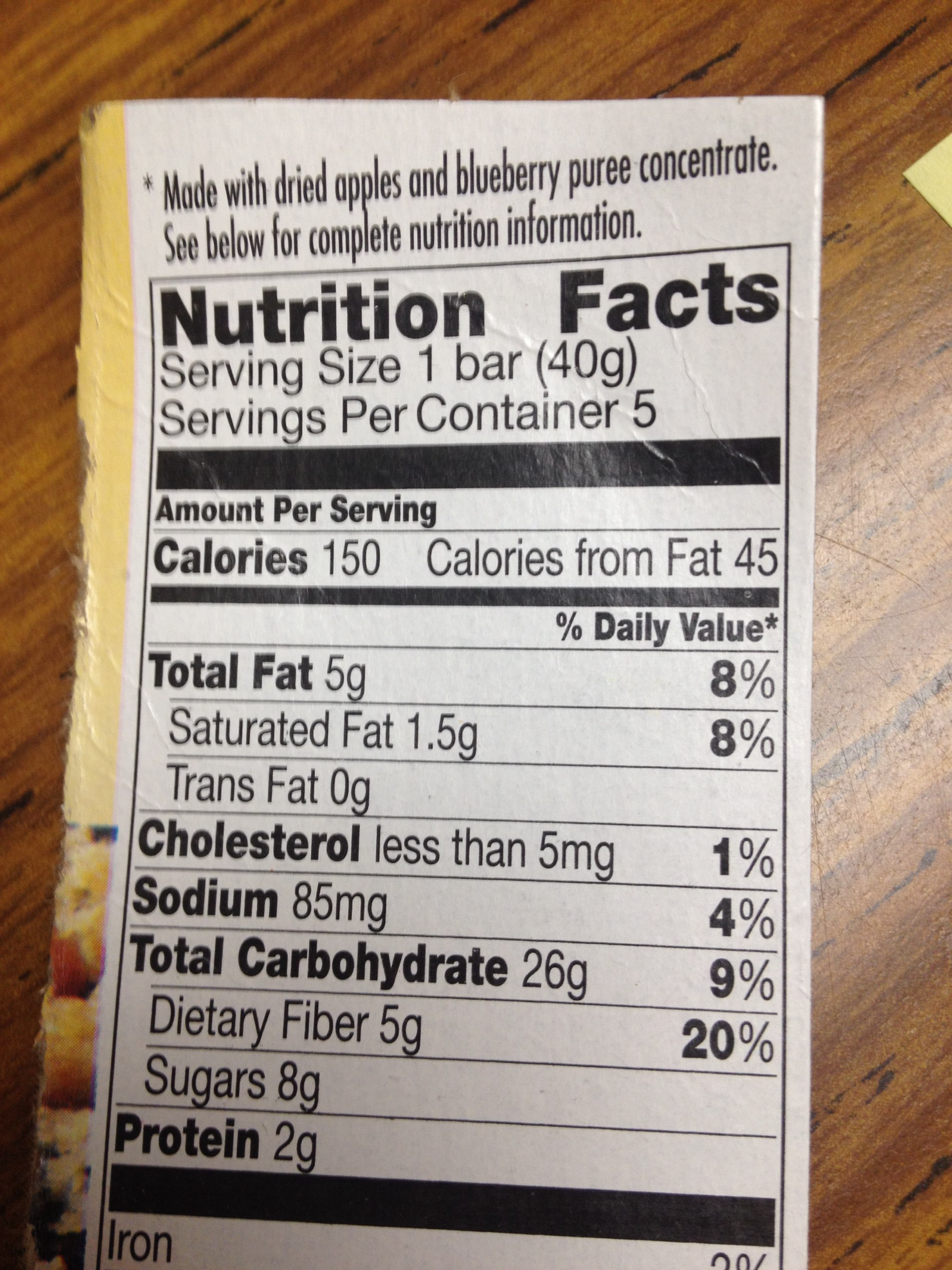 Fiber One Streusel Bar, Blueberry Calories, Nutrition Analysis & More