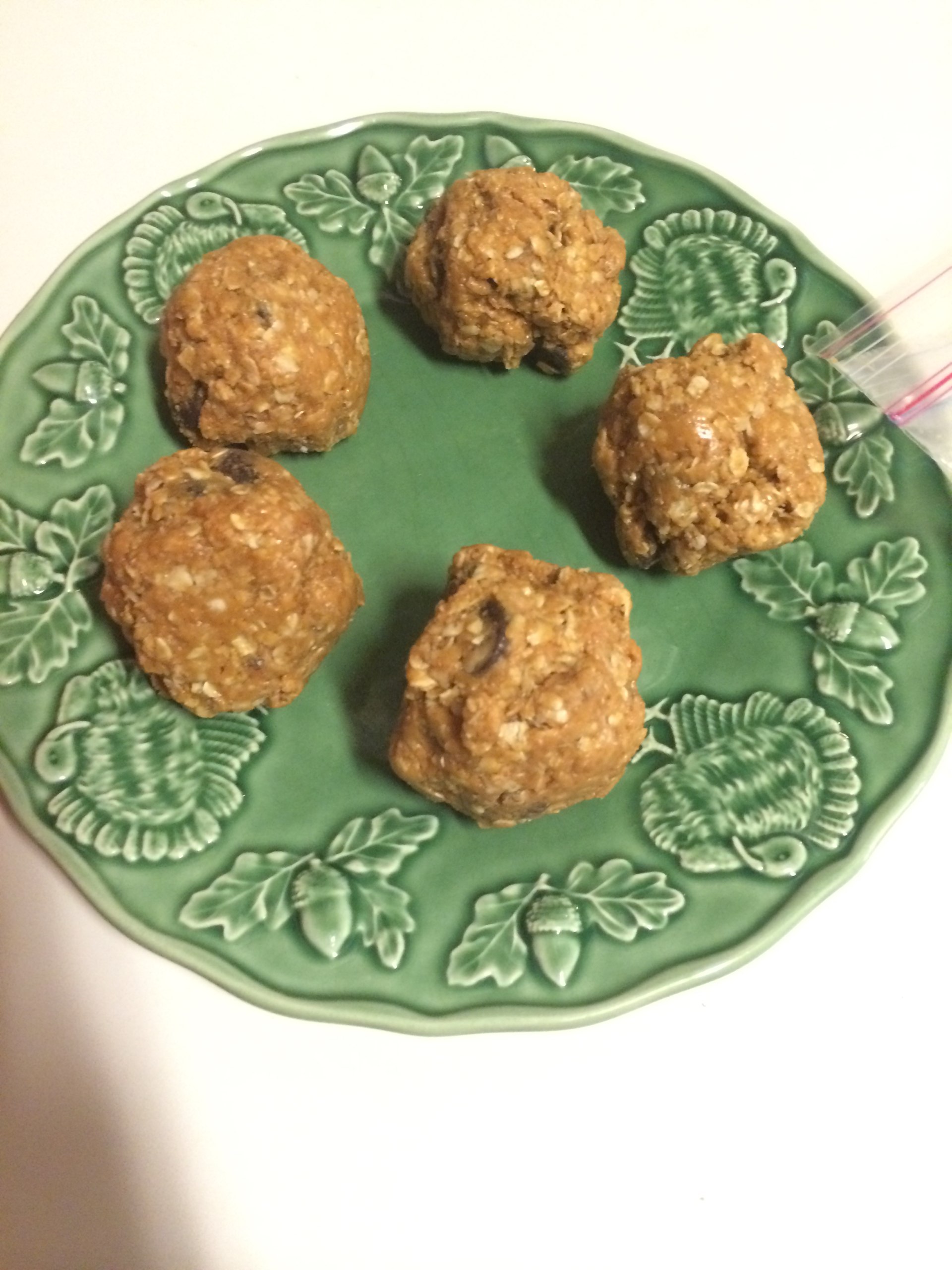 Made almond butter oat balls, they are amazing. Fooducate Diet Motivation