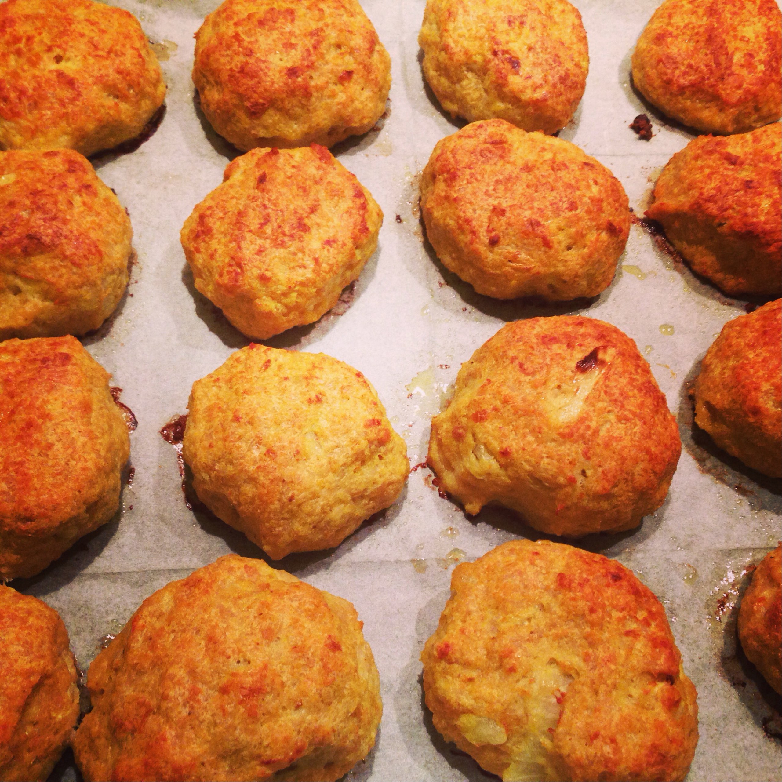 Chichi baked meatballs with chicken, chickpeas, and a blend of