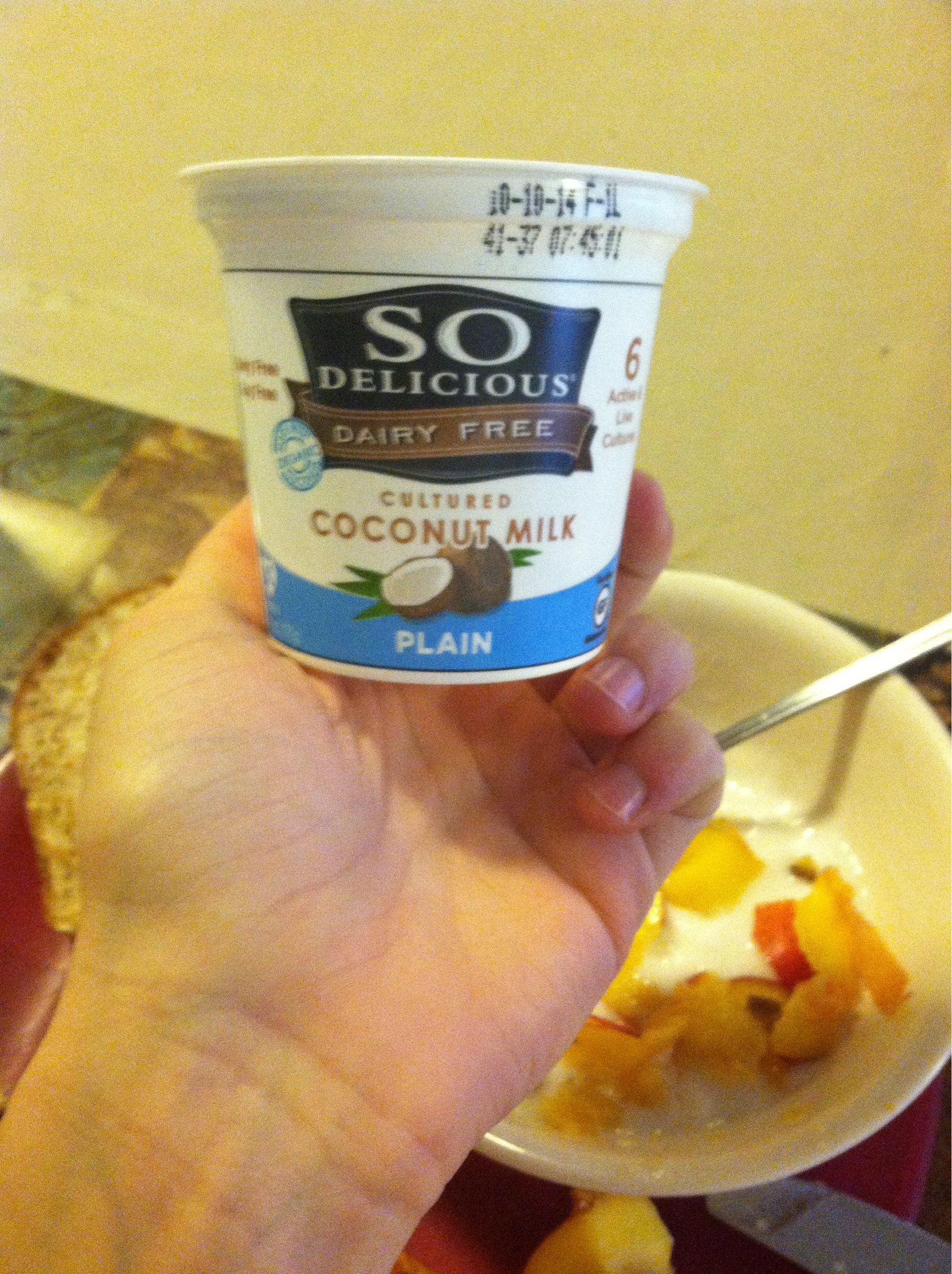 So I finally found a dairy free yogurt with actual nutritional value