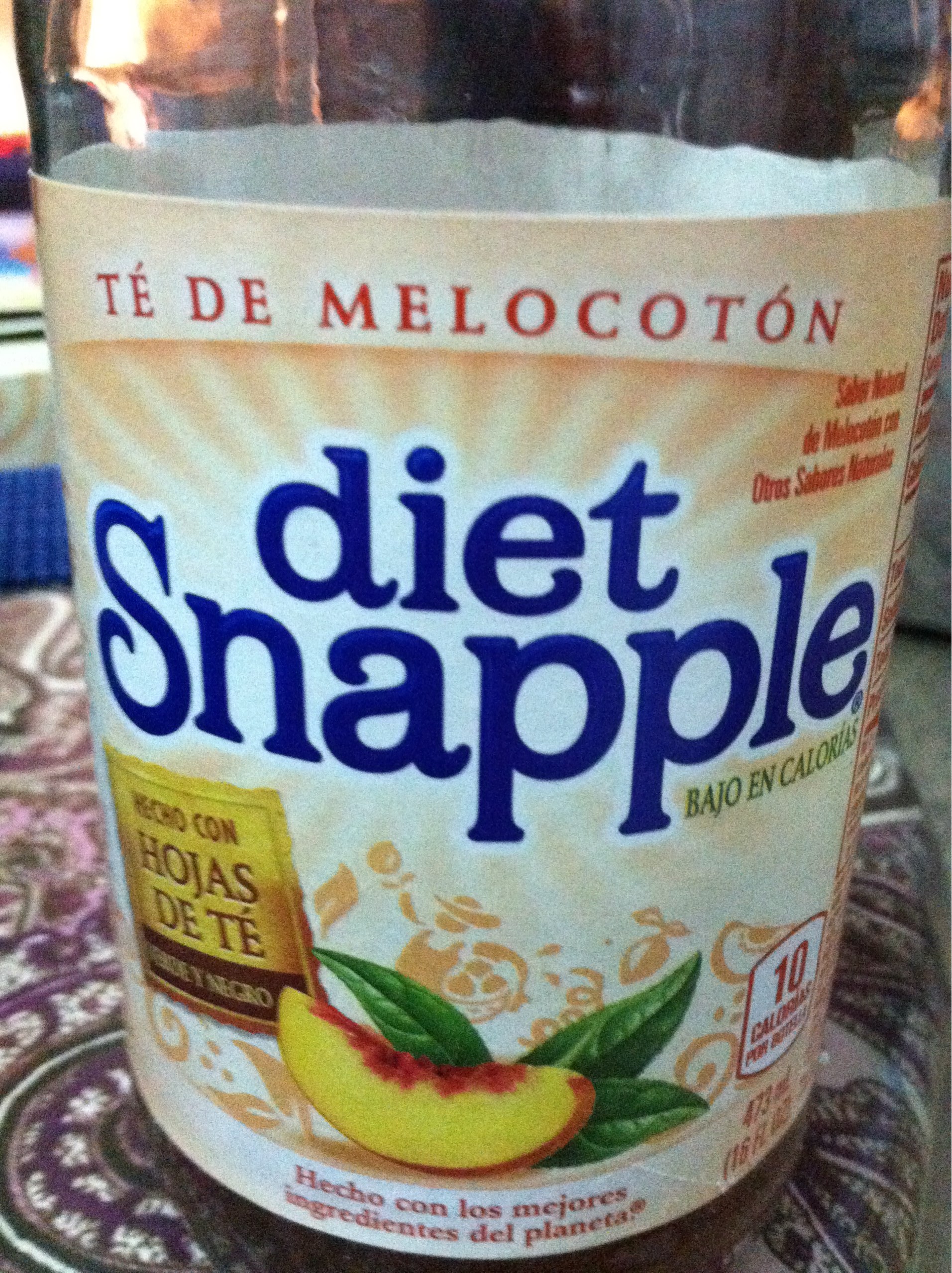 Snapple Tea, Diet, Peach Calories, Nutrition Analysis & More Fooducate