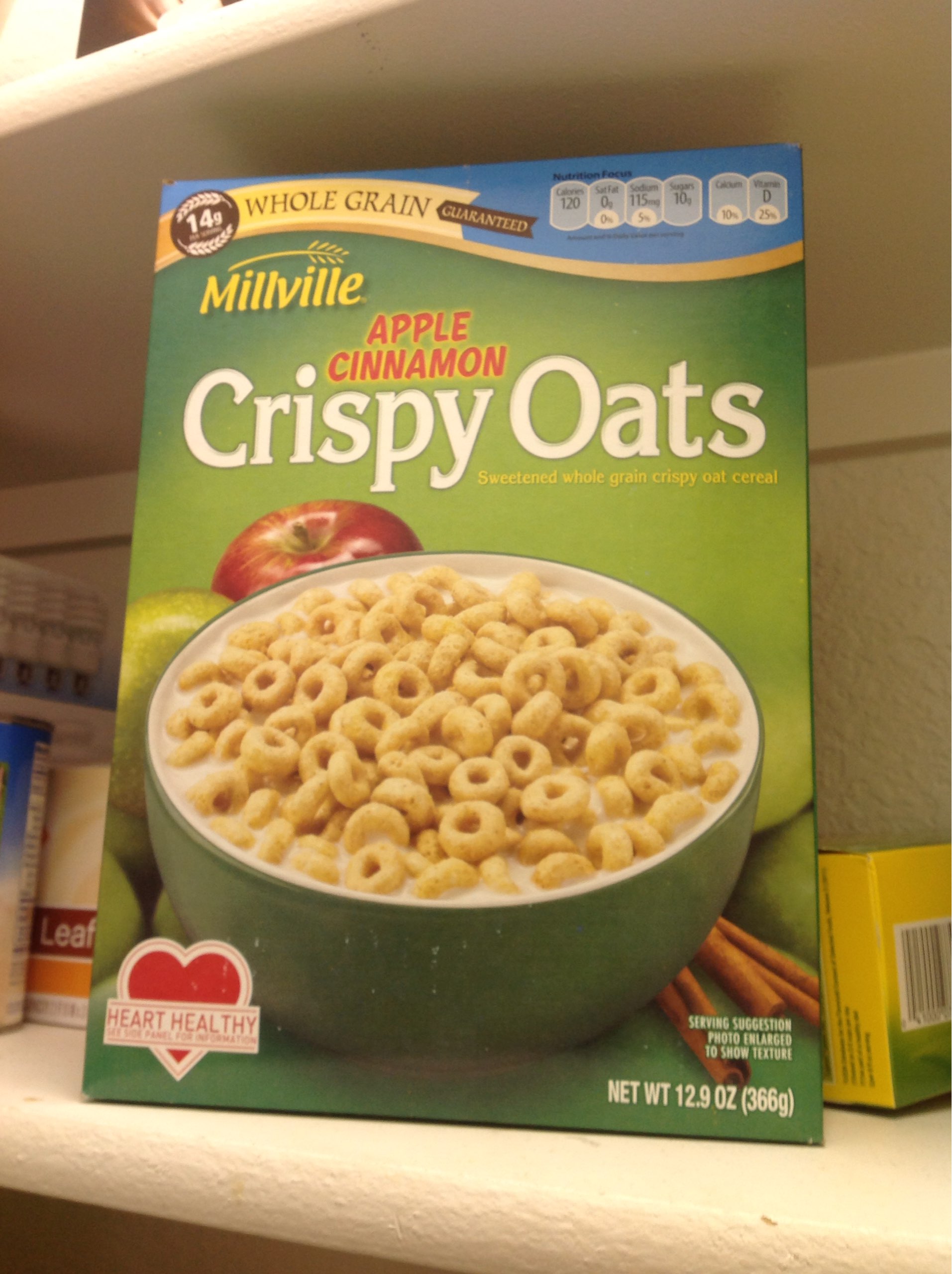 Millville Apple Cinnamon Crispy Oats Calories, Nutrition Analysis & More Fooducate