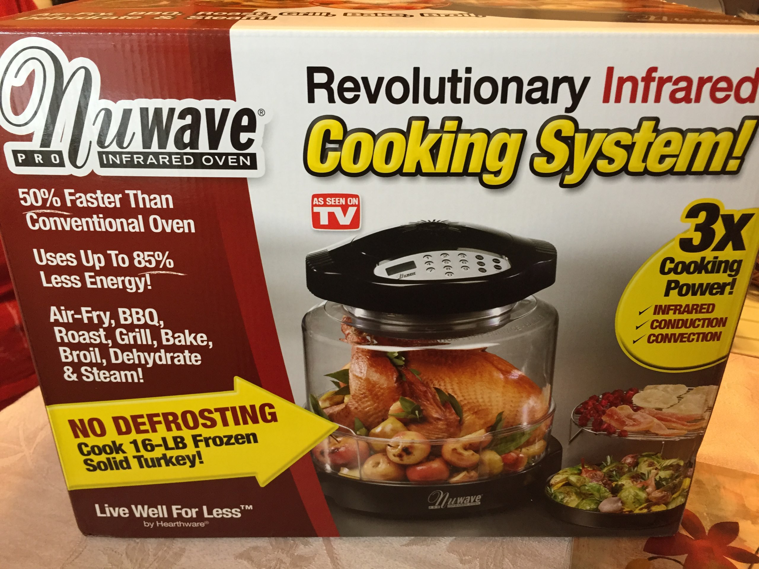 The BESTEST oven I have, NuWave Oven. Conduction, convection, and
