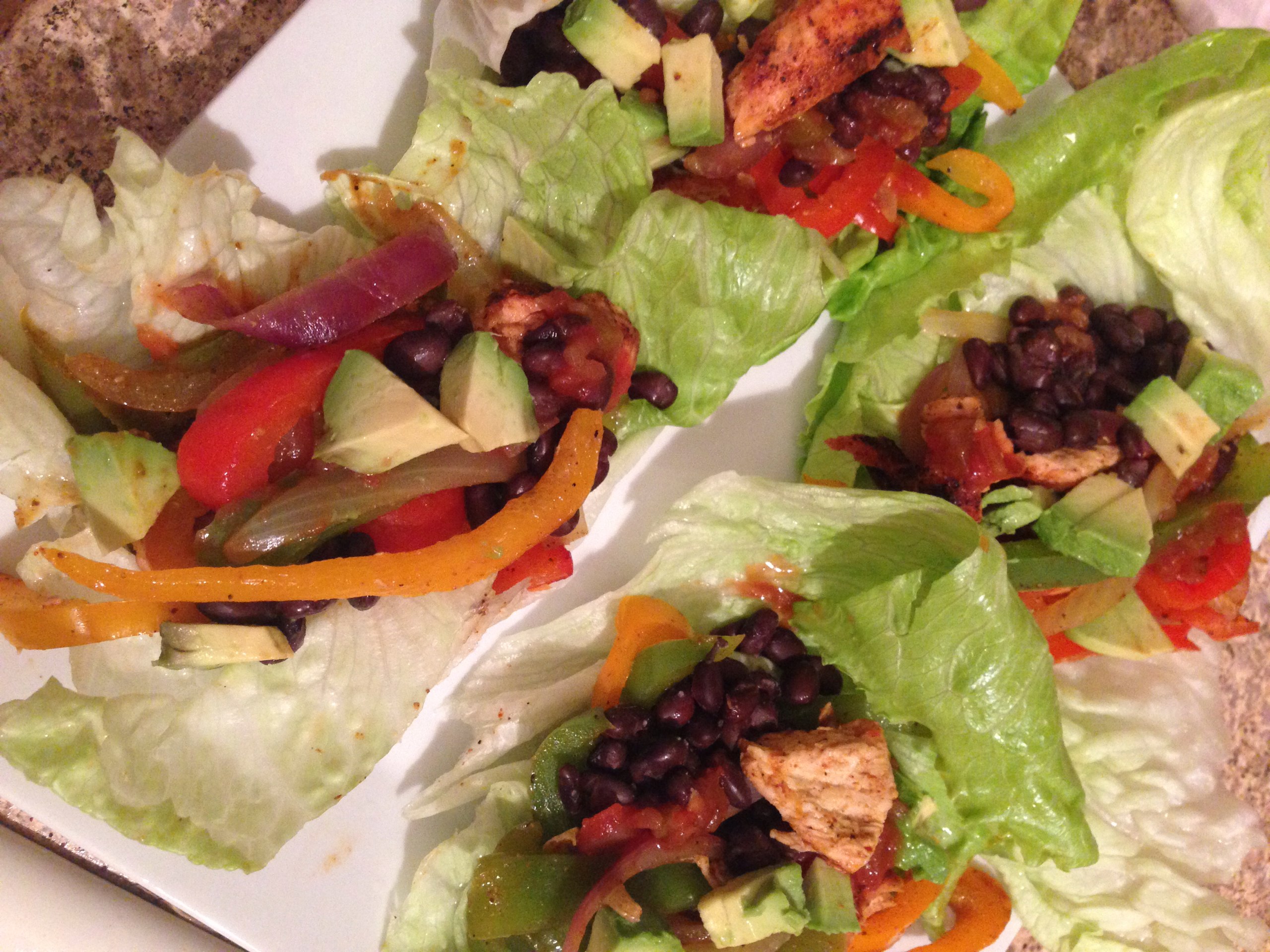 Chicken fajitas in lettuce cups! Fooducate Diet Motivation