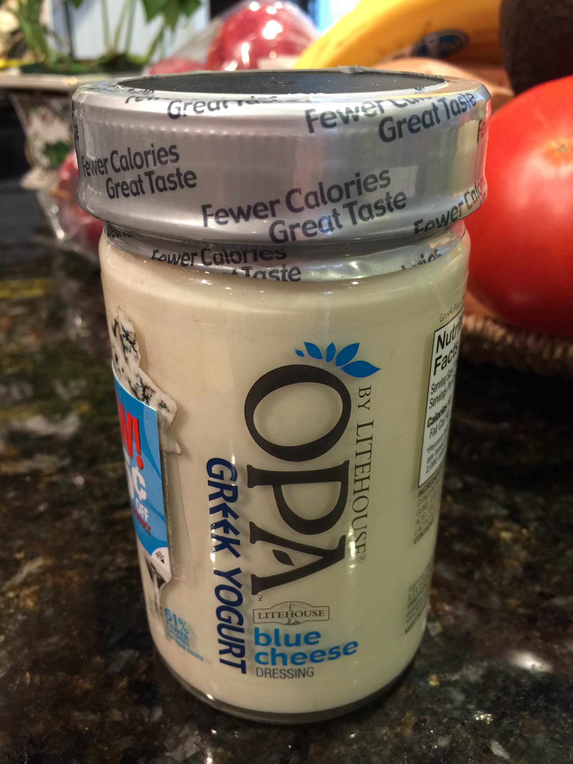 Opa Blue Cheese Greek Yogurt Dressing Calories, Nutrition Analysis