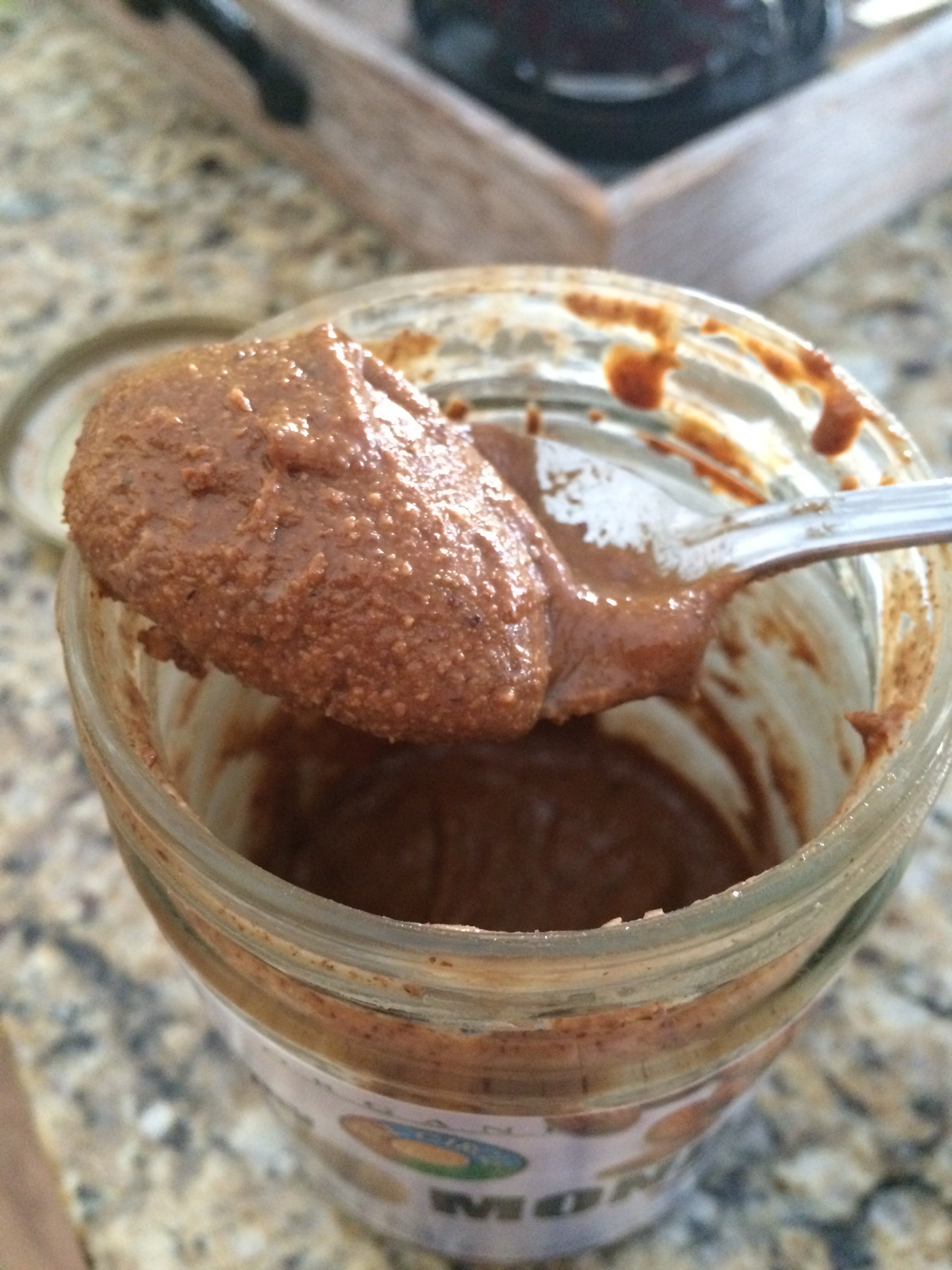 just made some homemade almond butter! storing it in my old almond