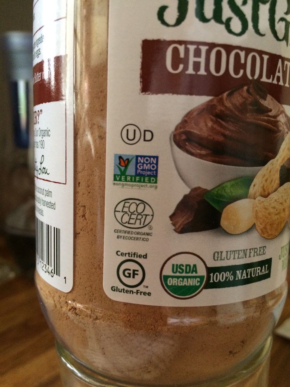 Just Great Stuff Organic Powdered Chocolate Peanut Butter Calories