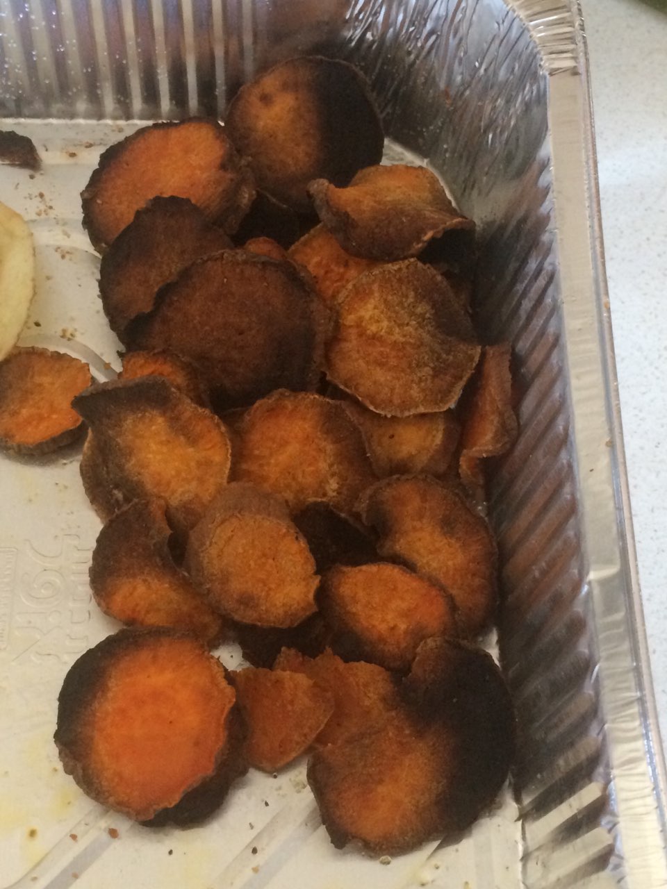 Was craving chips, made these sweet potato chips instead. Fooducate