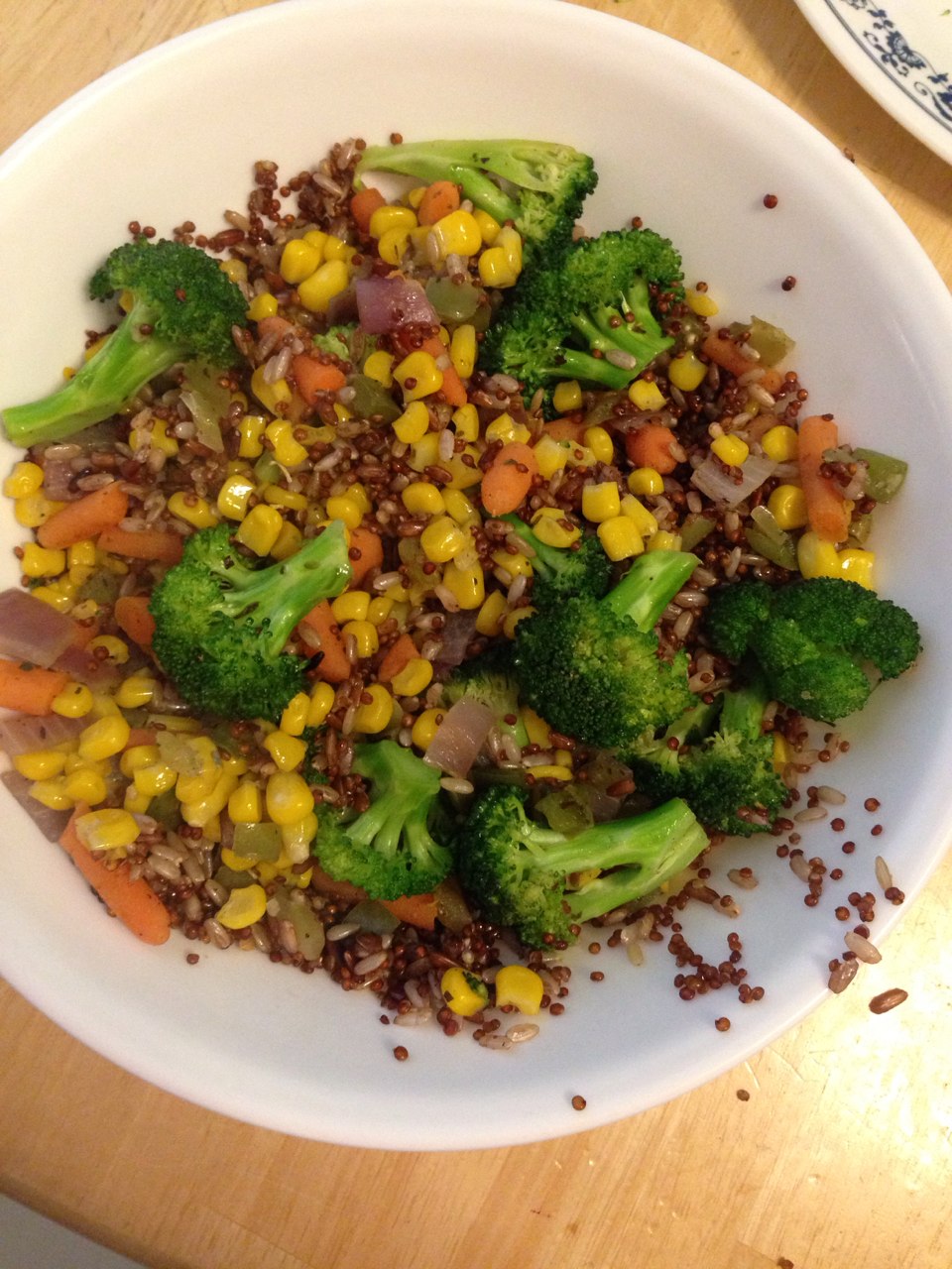 Rice, red quinoa, and veggies Fooducate Diet Motivation