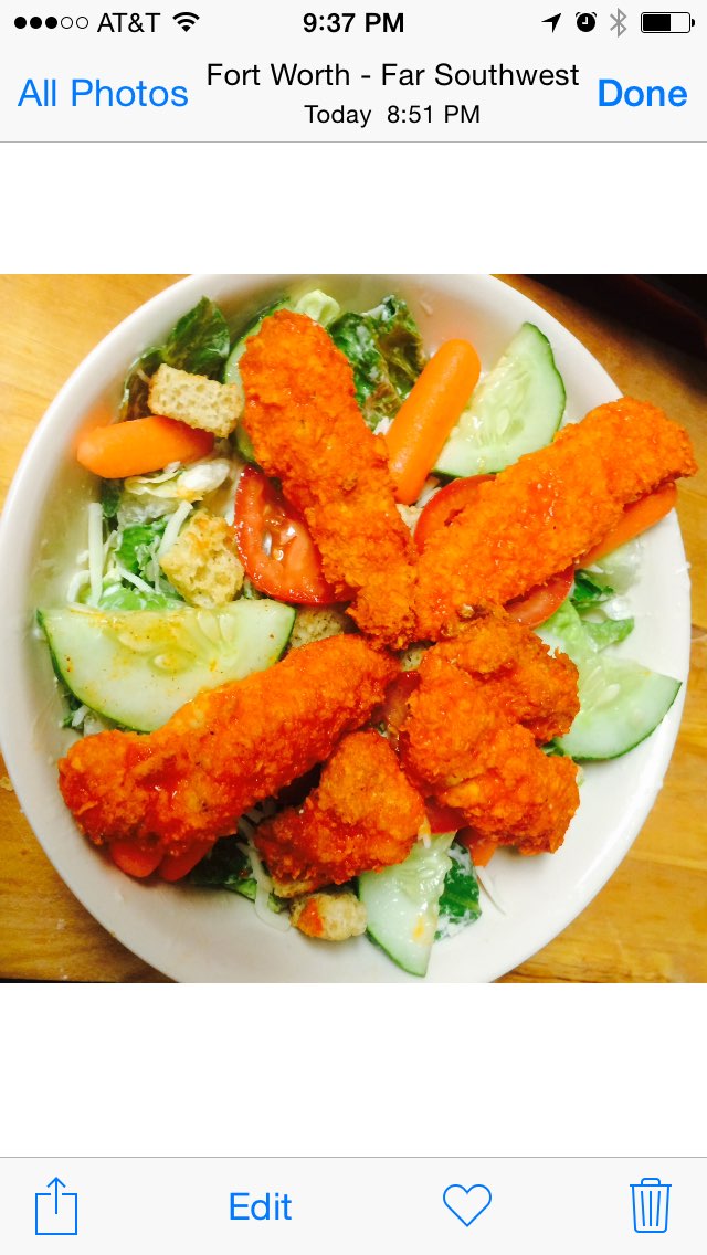 Made home made buffalo chicken strips, I used egg whites and whole