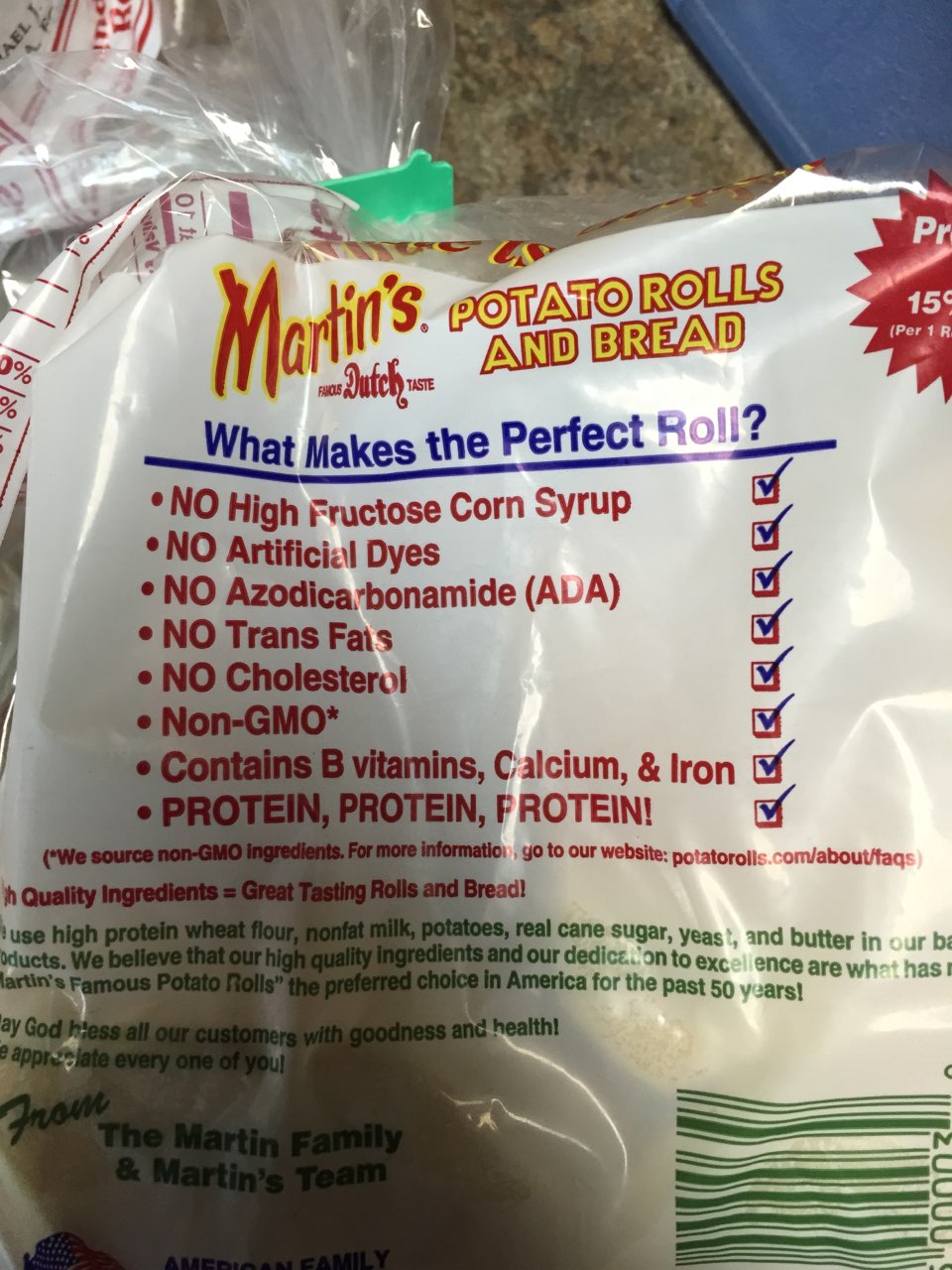 Martin's Famous Pastry Shoppe, Inc. Sandwich Potato Rolls Calories