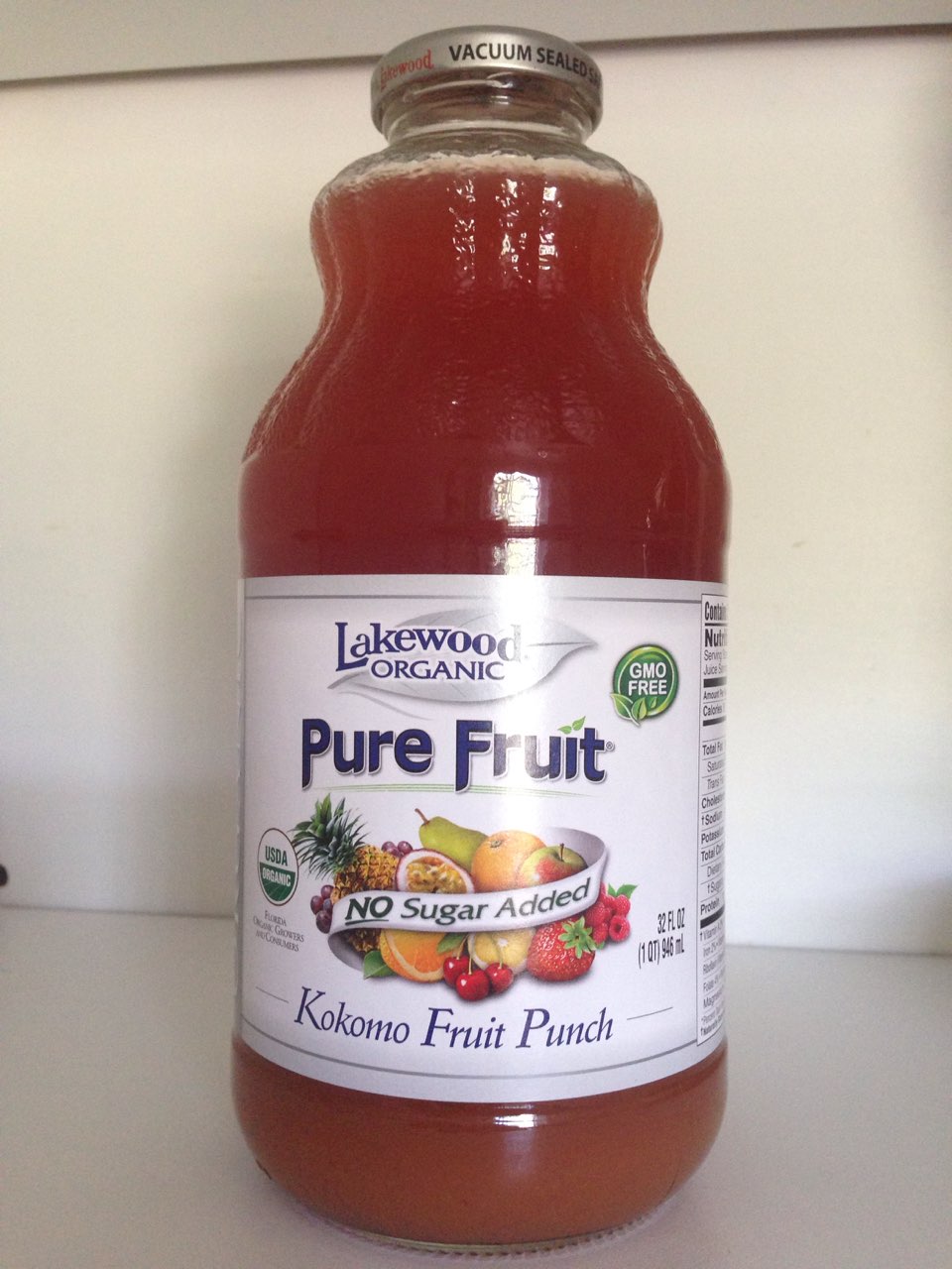 Lakewood Organic Pure Fruit, Fruit Punch Calories, Nutrition Analysis & More Fooducate