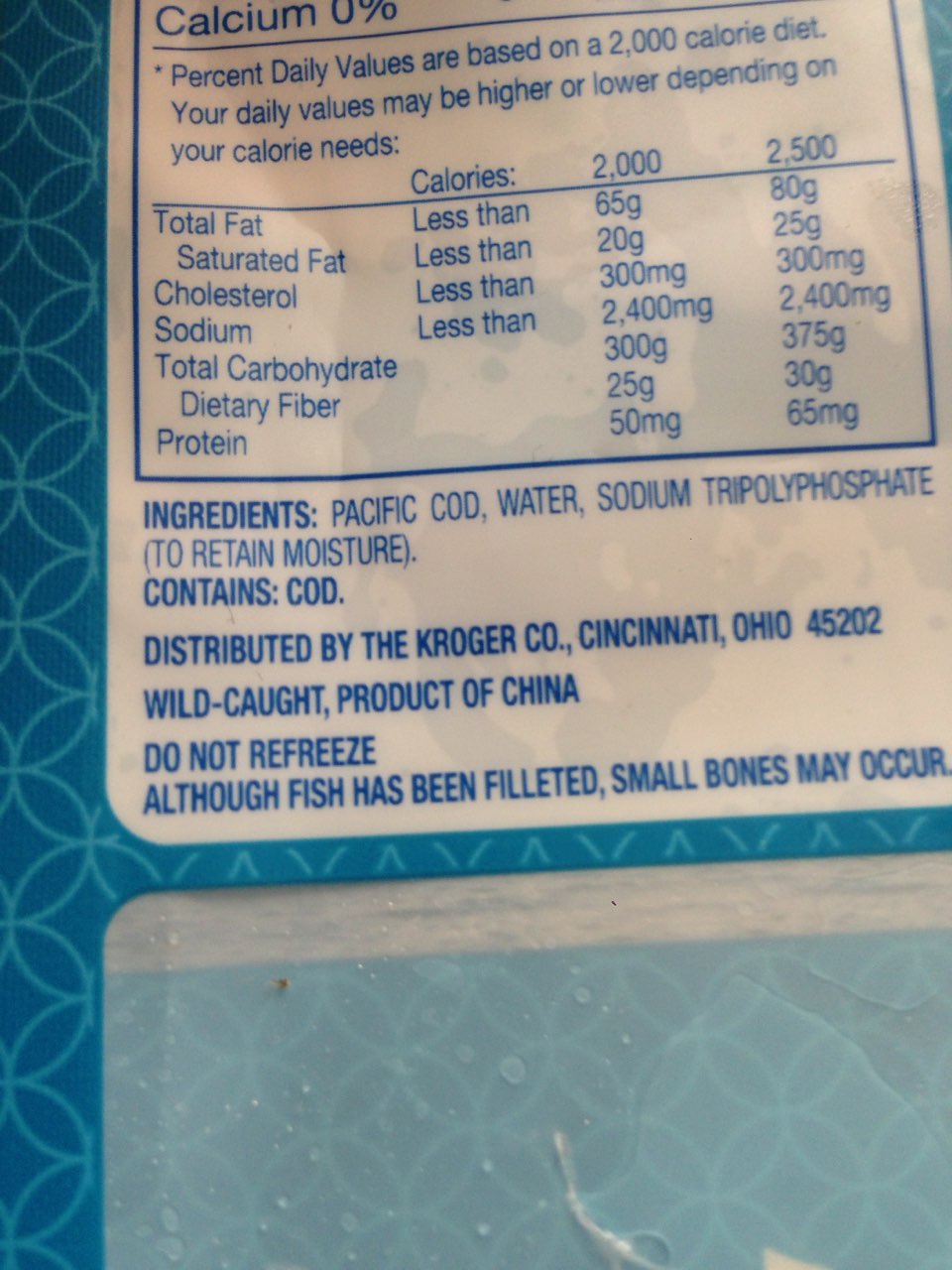 Kroger WildCaught Cod Fillets Calories, Nutrition Analysis & More