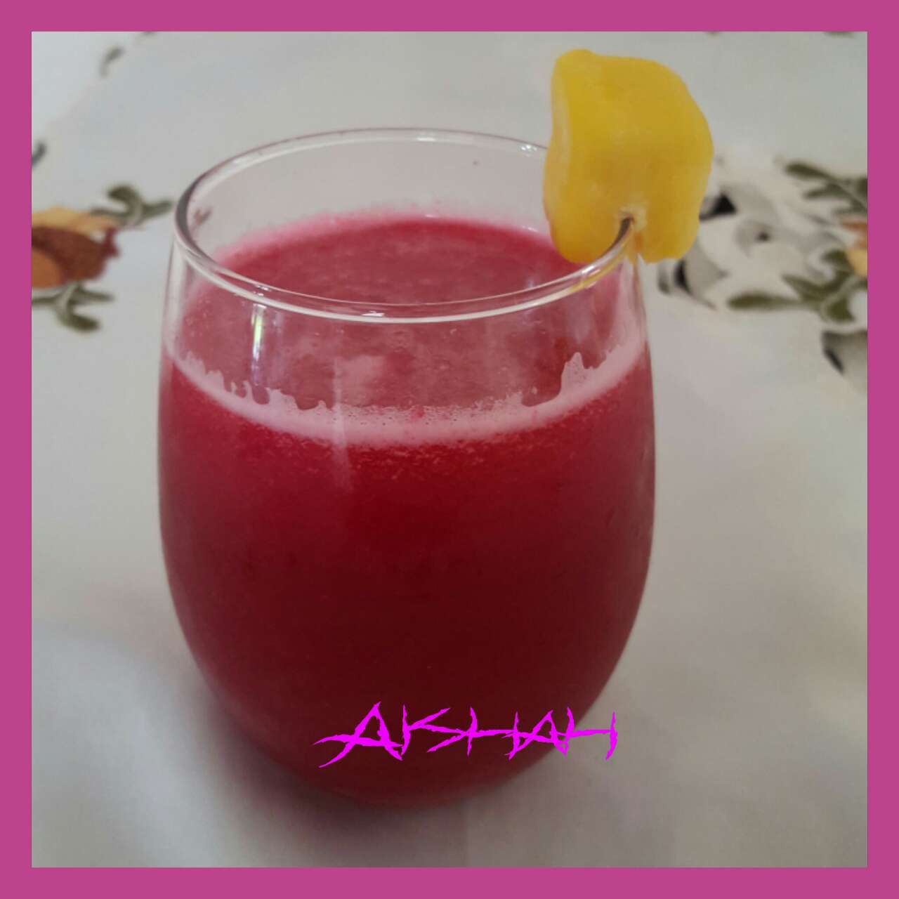 To prevent varicose veins this smoothie is perfect beet pineapple