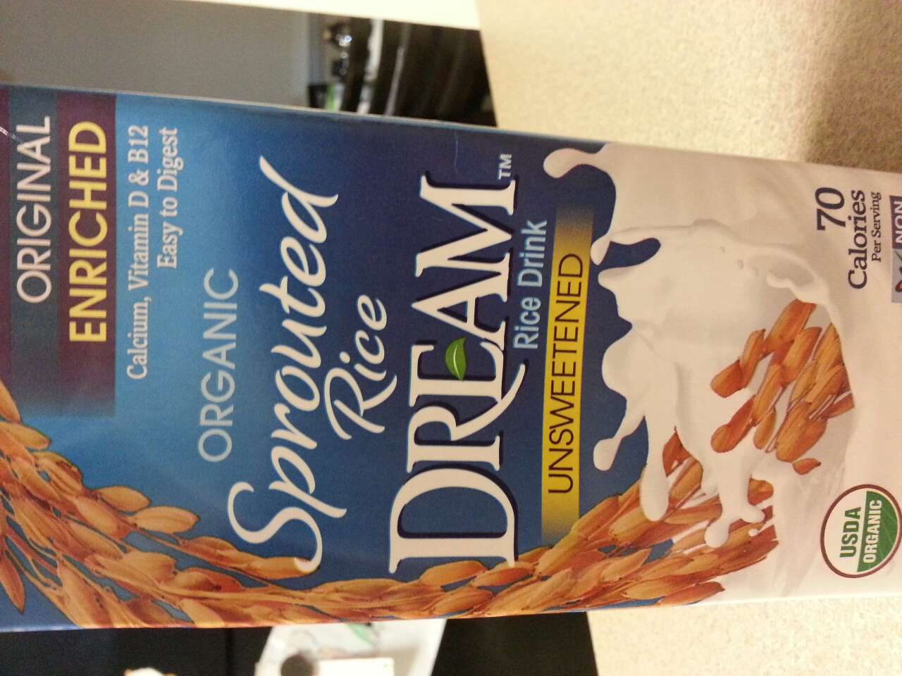 Rice Dream Rice Drink, Original Enriched Calories, Nutrition Analysis