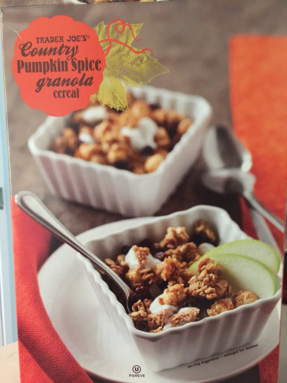 Trader Joe's Country Pumpkin Spice Granola Calories, Nutrition