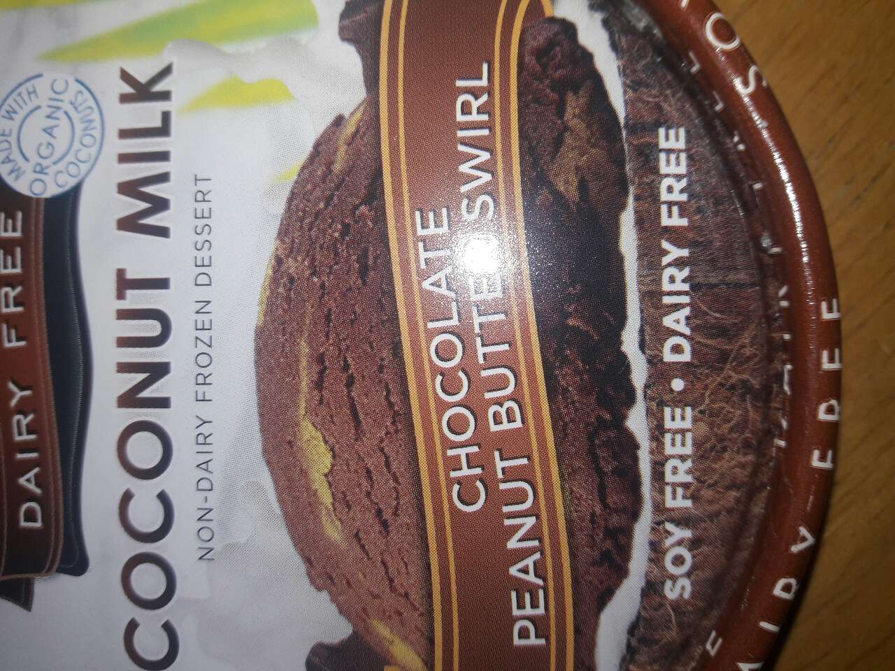 So Delicious Dairy Free Frozen Dessert, NonDairy, Chocolate Peanut Butter Swirl Calories