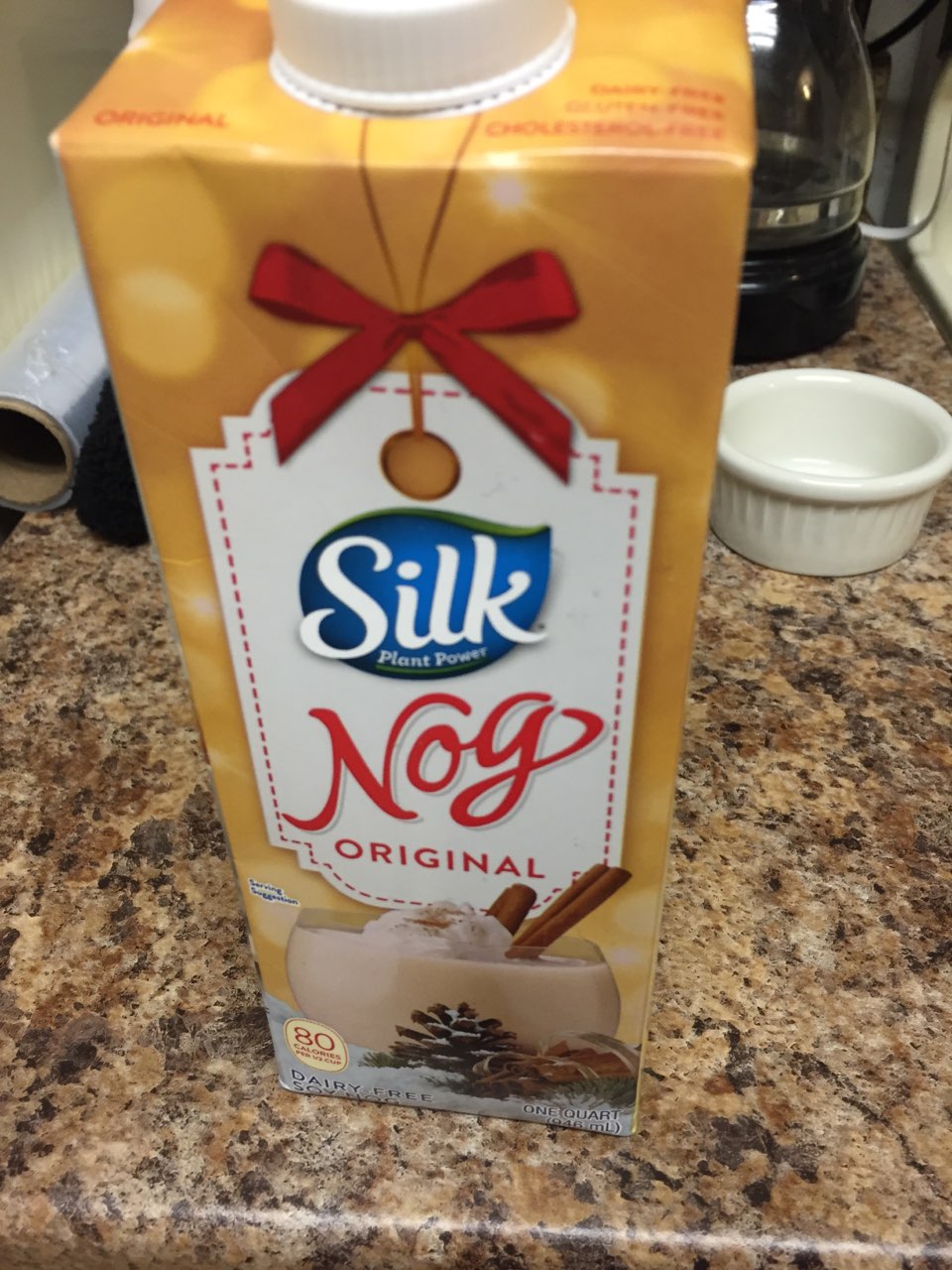 Enjoying some soy egg nog ;3 Fooducate Diet Motivation