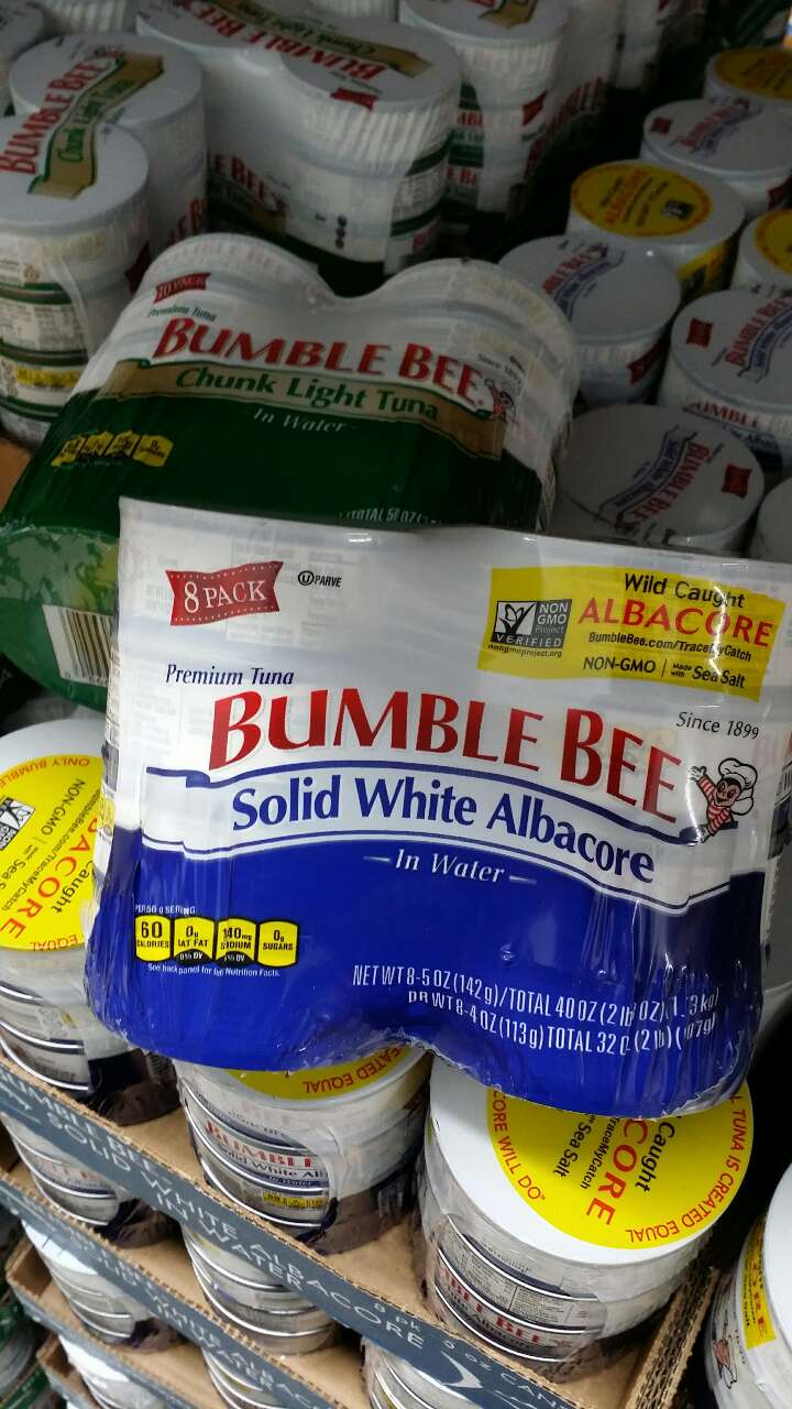 Bumble Bee Tuna,Chunk Light In Water 5 Oz Cans Calories, Nutrition