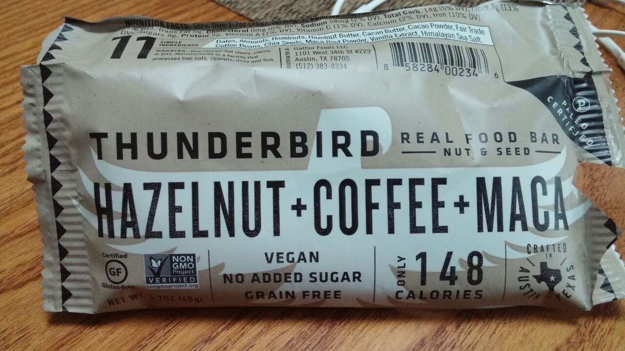 Gather Hazelnut Heart, Hazelnut Plus Coffee Plus Maca Powder Calories
