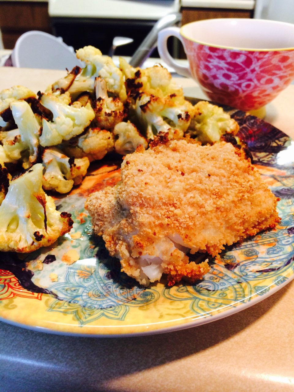 Baked fish and roasted cauliflower ) Fooducate Diet Motivation