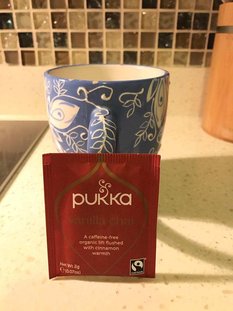 Tonight Pukka Vanilla Chai Tea. Fooducate Diet Motivation