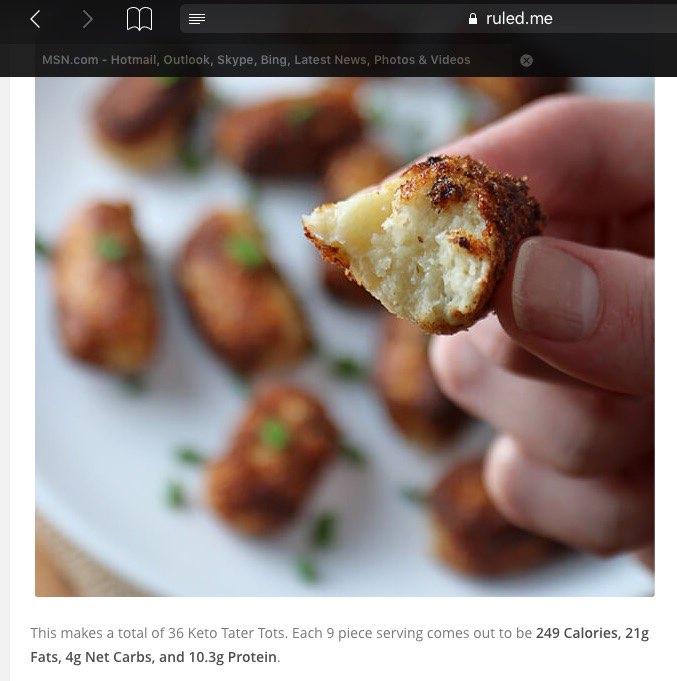 Cauliflower Tots Directions, calories, nutrition & more Fooducate