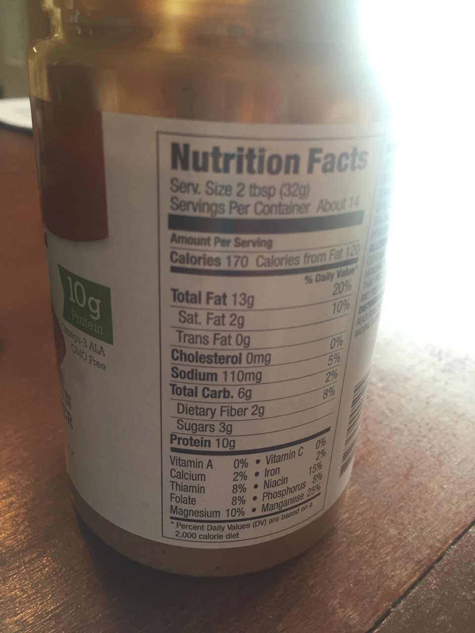 Naturally More Peanut Butter, Extra Protein, Creamy Calories